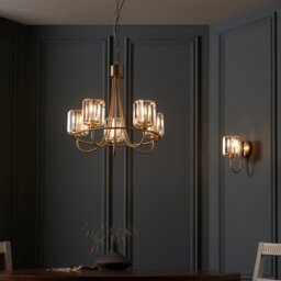 Berenice 5 Light Pendant - Antique Brass - thumbnail 5