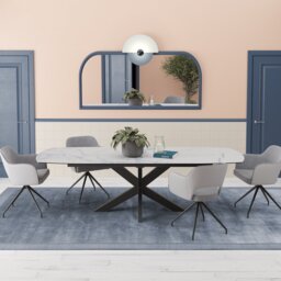 Phoenix Dining Table - Matt Marble - thumbnail 4