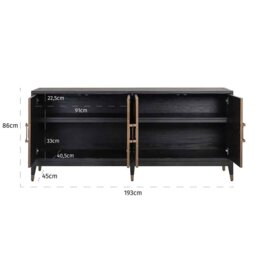 Bloomingville 4 Door Sideboard - thumbnail 5