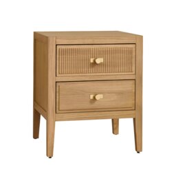 Louisiana 2 Drawer Bedside Table - thumbnail 1