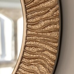 Falia Round Mirror - Gold - thumbnail 3