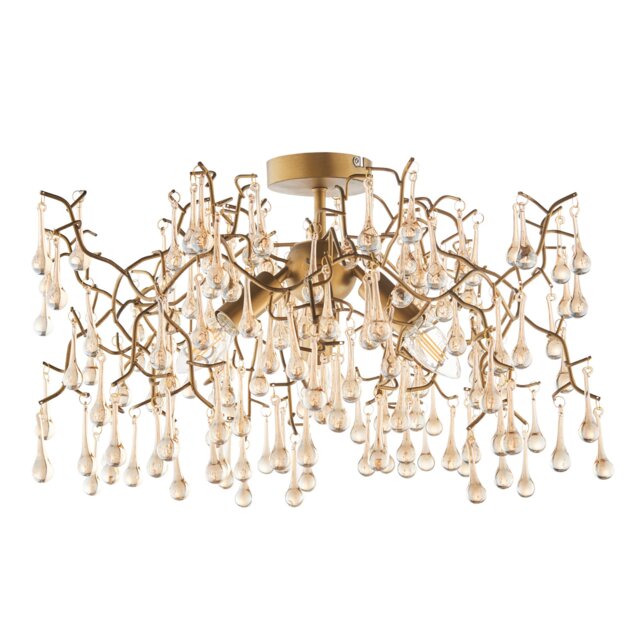Gold Branch Semi Flush - image 1