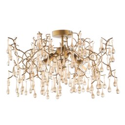 Gold Branch Semi Flush - thumbnail 1