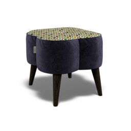 Orla Kiely Daisy Small Footstool House Plain and Pattern Fabric
