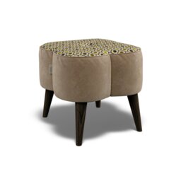 Orla Kiely Daisy Small Footstool House Plain and Pattern Fabric - thumbnail 4