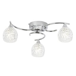Chrome 3 Light Semi Flush - thumbnail 1