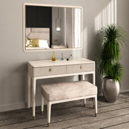 Diana Dresing Stool - Stone - thumbnail 2