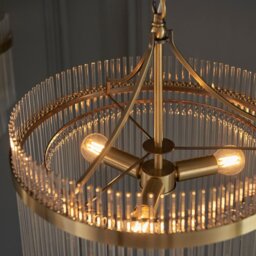 Marietta 3 Light Pendant - Antique Brass - thumbnail 4