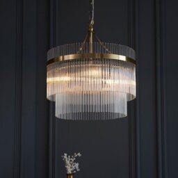 Marietta 3 Light Pendant - Antique Brass - thumbnail 3