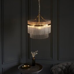 Marietta 3 Light Pendant - Antique Brass - thumbnail 2