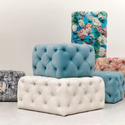 Trenton Medium Fabric Footstool - thumbnail 5