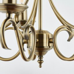 Antique Fitting with 5 Candles - thumbnail 3