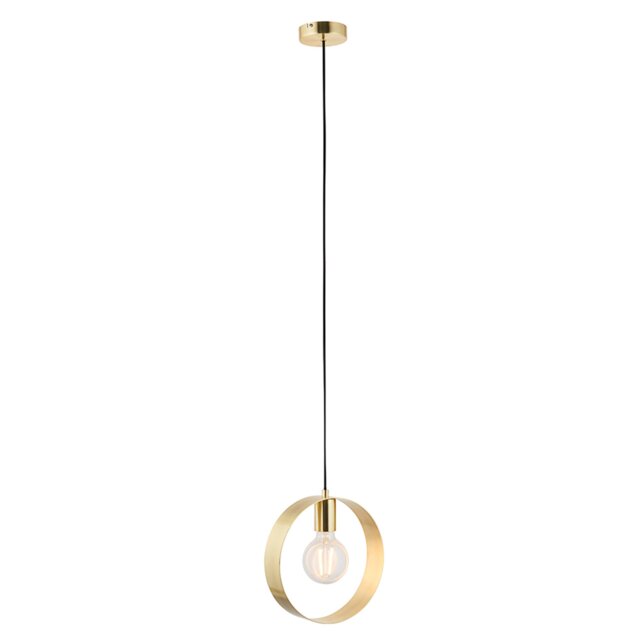 Hoop Pendant Brass - image 1