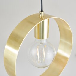 Hoop Pendant Brass - thumbnail 3