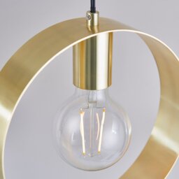 Hoop Pendant Brass - thumbnail 2