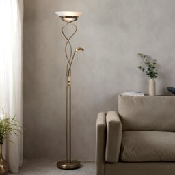 Monaco Floor Lamp - Antique Brass - thumbnail 2