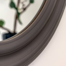 Suffolk Small Round Mirror - Charcoal - thumbnail 4