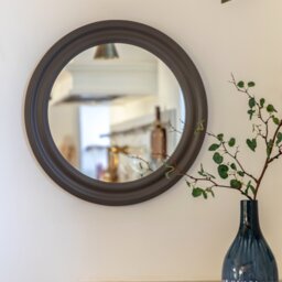 Suffolk Small Round Mirror - Charcoal - thumbnail 2