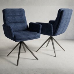 Helsinki Dining Chair - Dark Blue - thumbnail 2