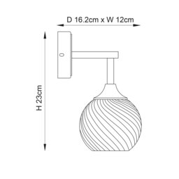 Allegra Wall Light - Antique Brass - thumbnail 5