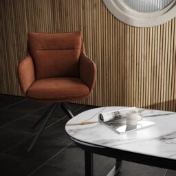 Belfast Dining Chair - Terracotta - thumbnail 4