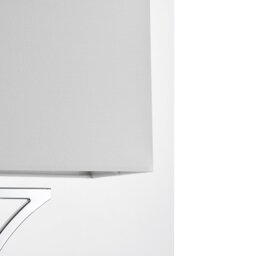 Chrome Table Lamp With White Shade - thumbnail 4