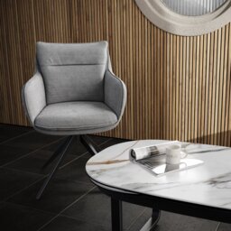 Belfast Dining Chair - Light Grey - thumbnail 4