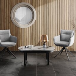 Belfast Dining Chair - Light Grey - thumbnail 2