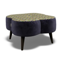 Orla Kiely Daisy Large Footstool House Plain and Pattern Fabric - thumbnail 6