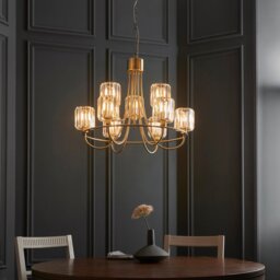 Berenice 9 Light Tiered Pendant - Antique Brass - thumbnail 2