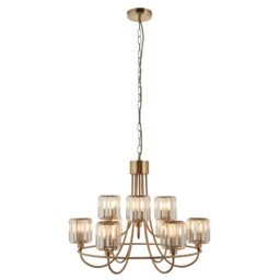 Berenice 9 Light Tiered Pendant - Antique Brass - thumbnail 1