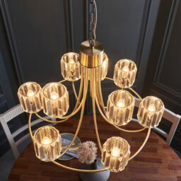 Berenice 9 Light Tiered Pendant - Antique Brass - thumbnail 5