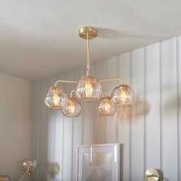 Dimple 5 Light Ceiling Light - Gold - thumbnail 2