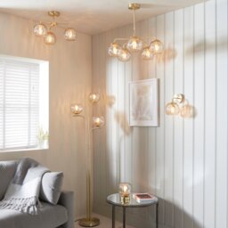 Dimple 5 Light Ceiling Light - Gold - thumbnail 4