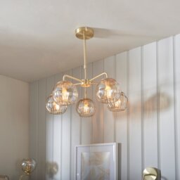 Dimple 5 Light Ceiling Light - Gold - thumbnail 3