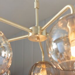 Dimple 5 Light Ceiling Light - Gold - thumbnail 6