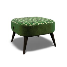 Orla Kiely Leap Footstool House Plain and Pattern Fabric - thumbnail 4