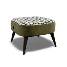 Orla Kiely Leap Footstool House Plain and Pattern Fabric