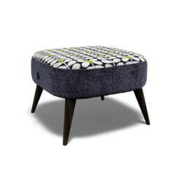 Orla Kiely Leap Footstool House Plain and Pattern Fabric - thumbnail 5