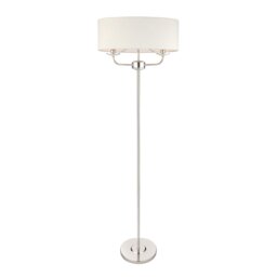 Nixon 2 Light Floor Lamp - Chrome