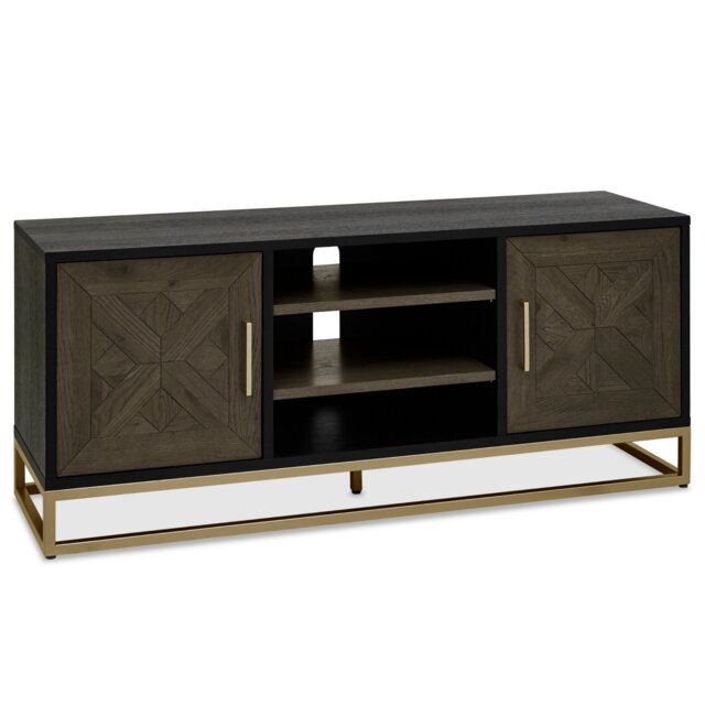 Iris Fumed Oak Entertainment Unit - image 1