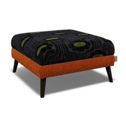 Orla Kiely Flynn Footstool House Plain and Pattern Fabric - thumbnail 6