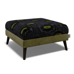 Orla Kiely Flynn Footstool House Plain and Pattern Fabric - thumbnail 5