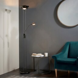 Rome Floor Lamp - Black Chrome - thumbnail 2