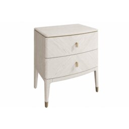 Diana 2 Drawer Bedside Table - Stone - thumbnail 1