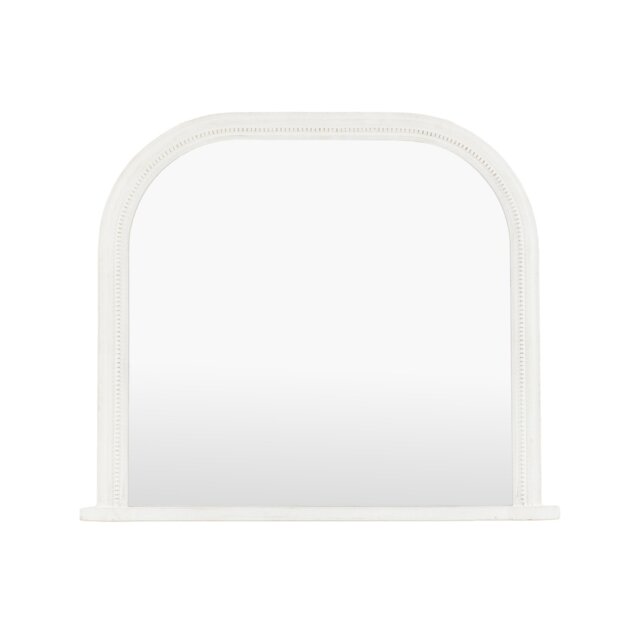 Shoreline Over Mantle Mirror - White - image 1
