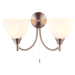 Satin Chrome Double Wall Bracket - thumbnail 2