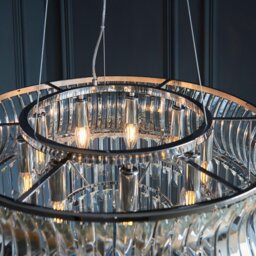 Bright Nickel 9 Light Pendant - thumbnail 5