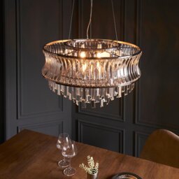 Bright Nickel 9 Light Pendant - thumbnail 4