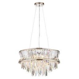 Bright Nickel 9 Light Pendant - thumbnail 2